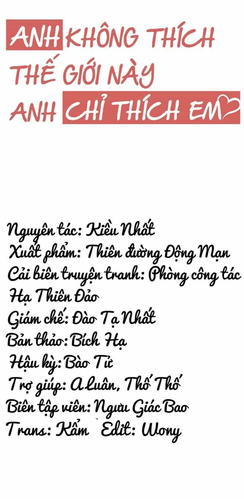 Anh Không Thích Thế Giới Này, Anh Chỉ Thích Em - Chương 50 - ảnh 6