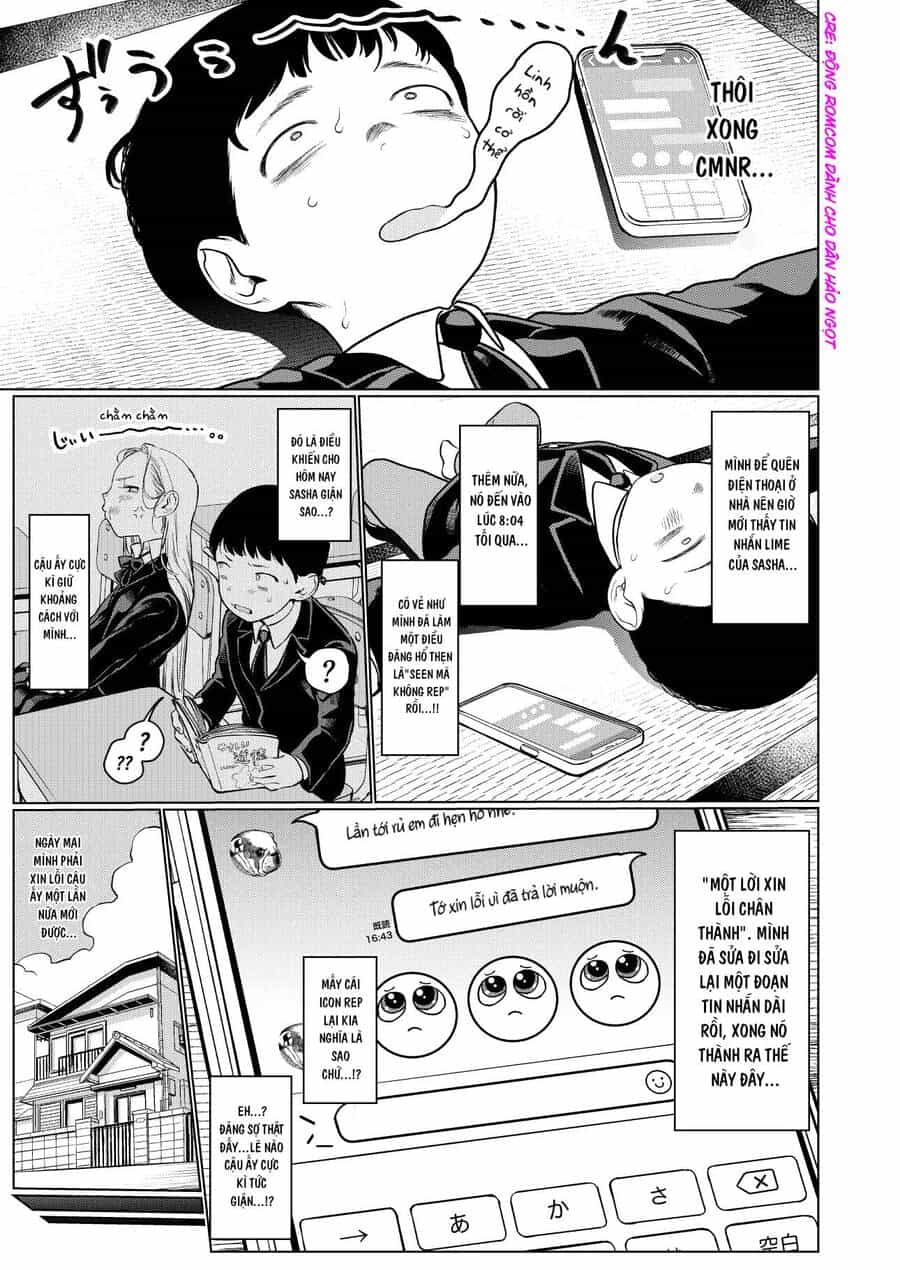 Bé Sơ Trung Sasha Và Thằng Bạn Otaku Cùng Lớp - Chương 13.5 - ảnh 3