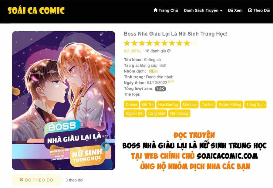 Boss Nhà Giàu Lại Là Nữ Sinh Trung Học! - Chương 16 - ảnh 1