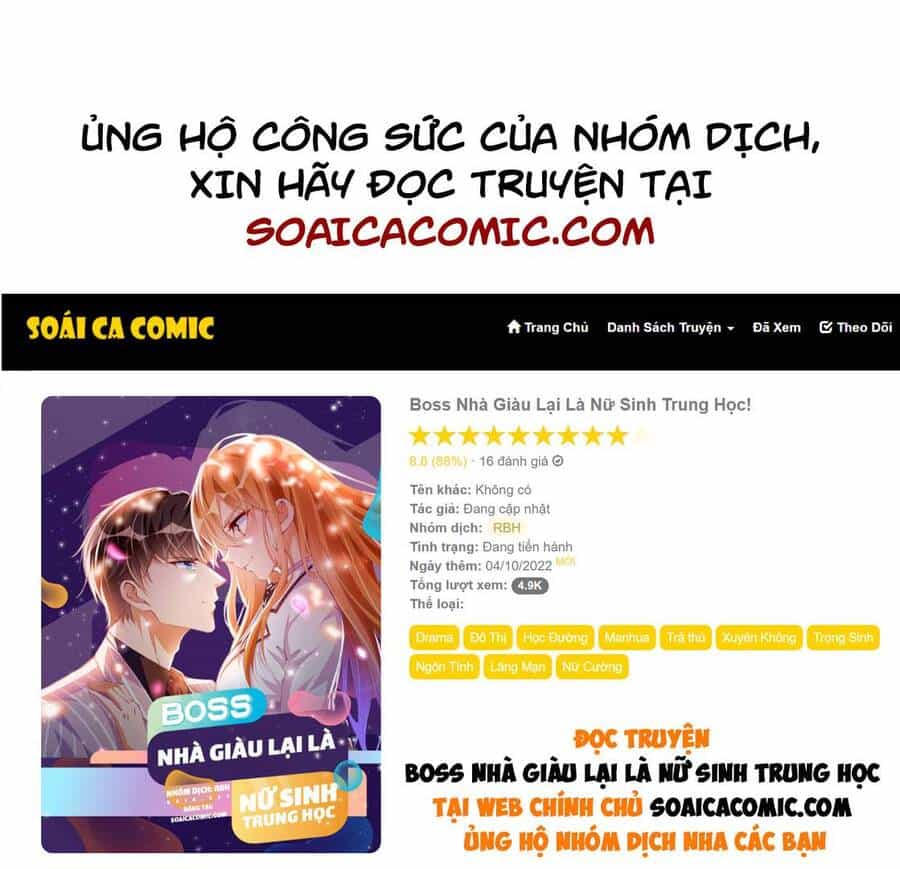 Boss Nhà Giàu Lại Là Nữ Sinh Trung Học! - Chương 19 - ảnh 1