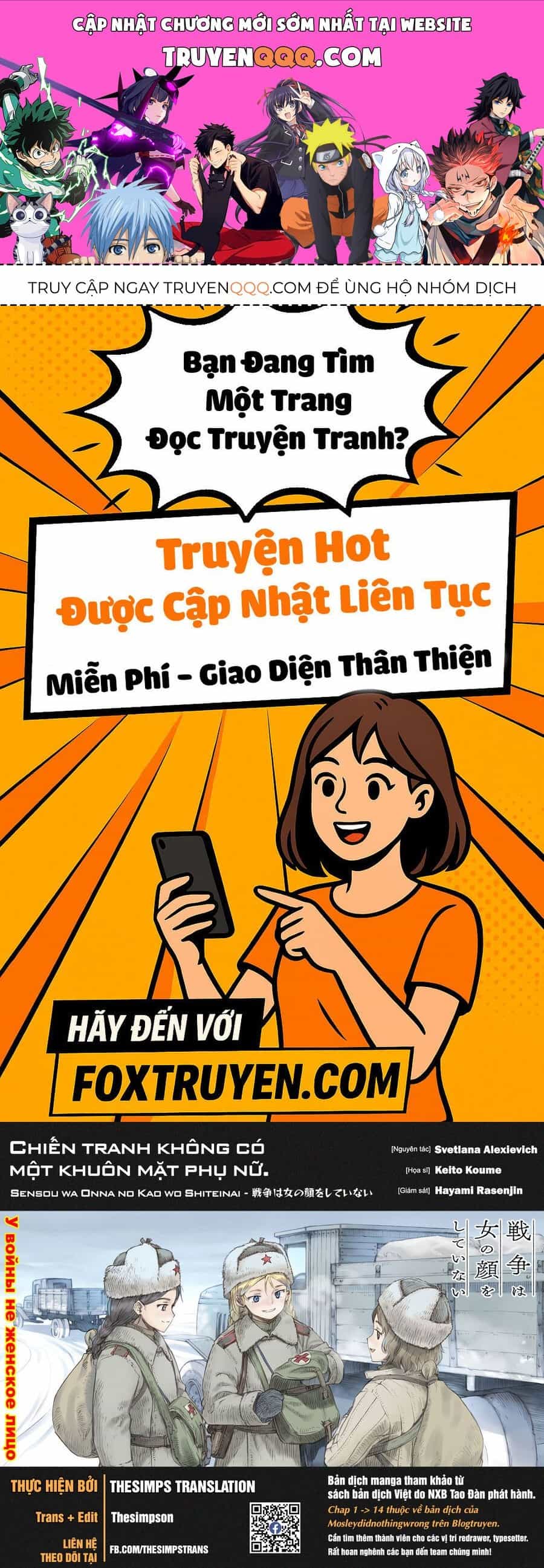 Chiến Tranh Không Có Một Khuôn Mặt Phụ Nữ - Chương 34 - ảnh 1