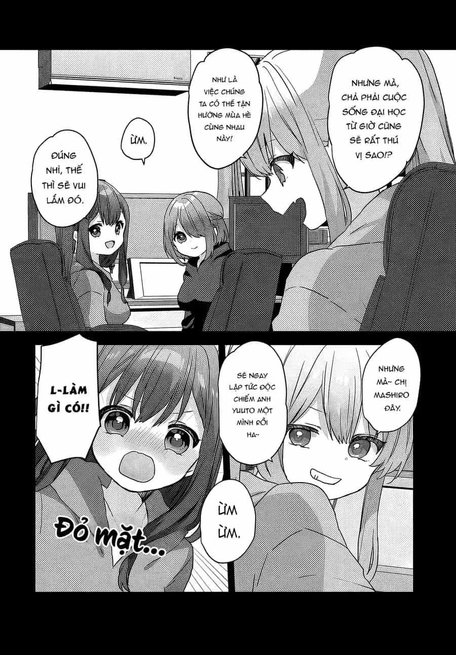 Daigaku Nyuugakuji Kara Uwasa Sareteita Bishoujo San Shimai, Ikiwakareteita Gimai Datta. - Chương 3 - ảnh 15