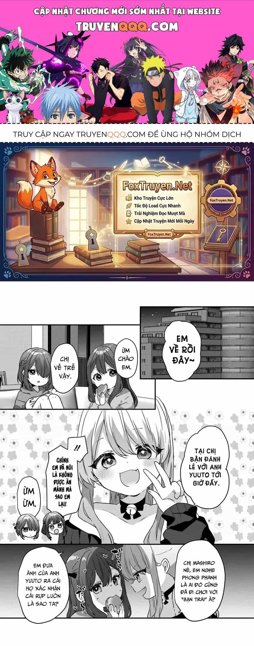 Daigaku Nyuugakuji Kara Uwasa Sareteita Bishoujo San Shimai, Ikiwakareteita Gimai Datta. - Chương 6 - ảnh 1