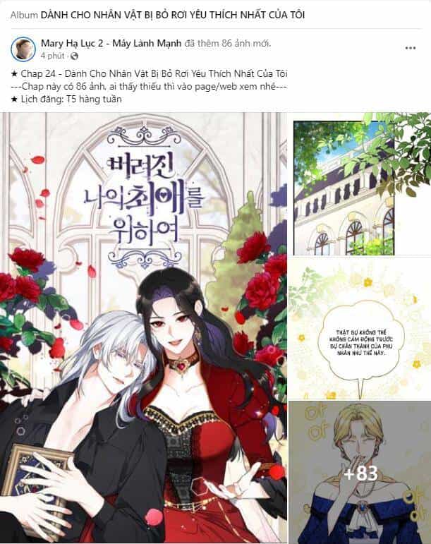 Dành Cho Nhân Vật Bị Bỏ Rơi Yêu Thích Nhất Của Tôi - Chương 24.1 - ảnh 1