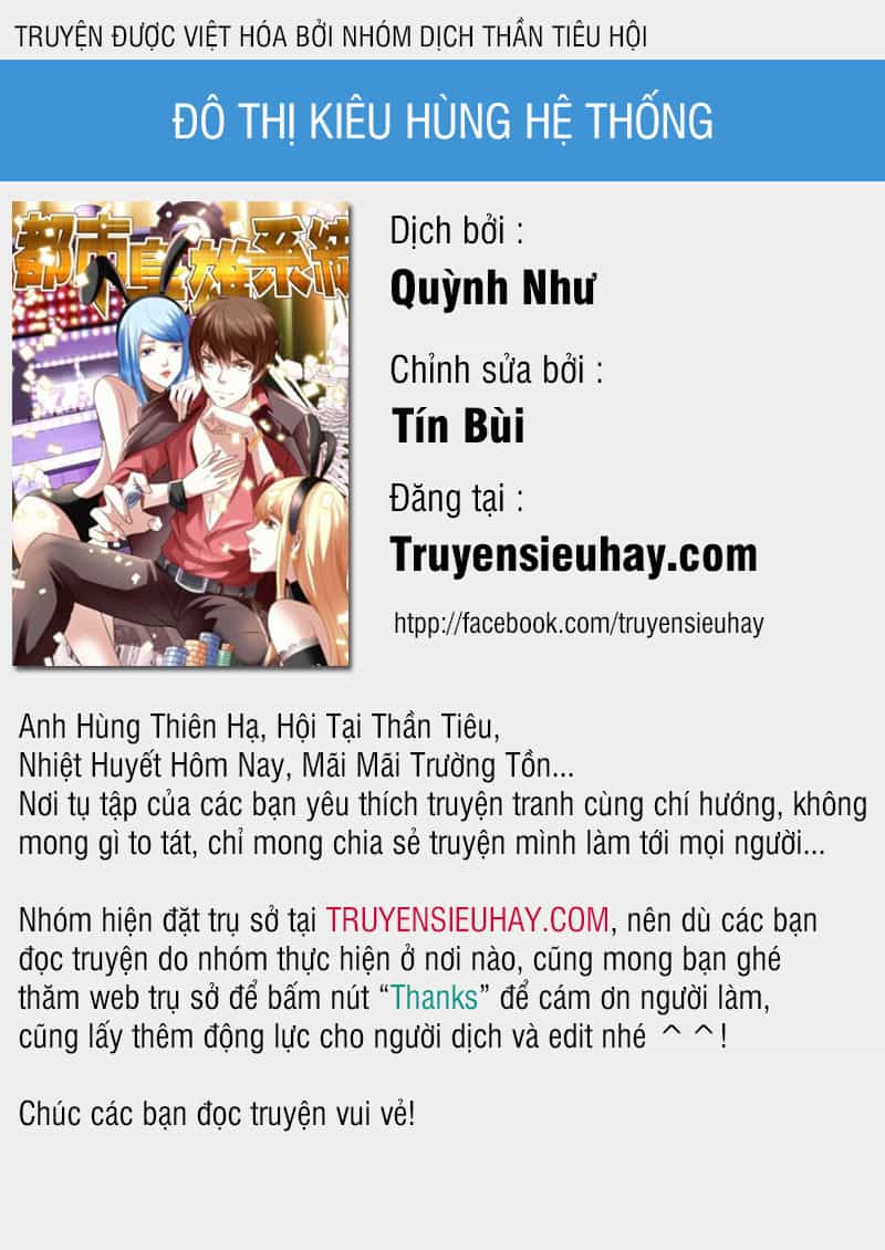 Đô Thị Kiêu Hùng Hệ Thống - Chương 140 - ảnh 1