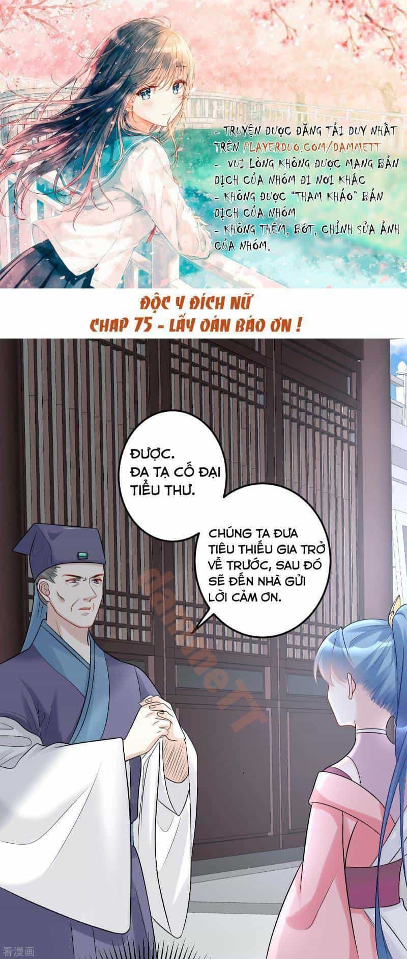 Độc Y Đích Nữ - Chương 75 - ảnh 1