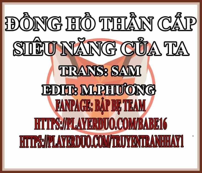 Đồng Hồ Thần Cấp Siêu Năng Của Ta - Chương 2 - ảnh 1