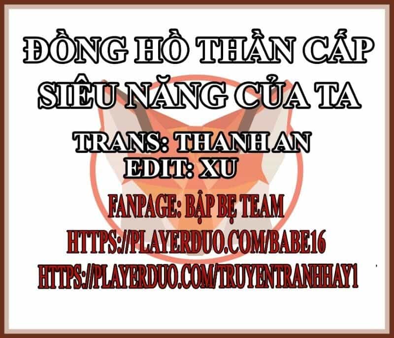 Đồng Hồ Thần Cấp Siêu Năng Của Ta - Chương 8 - ảnh 1