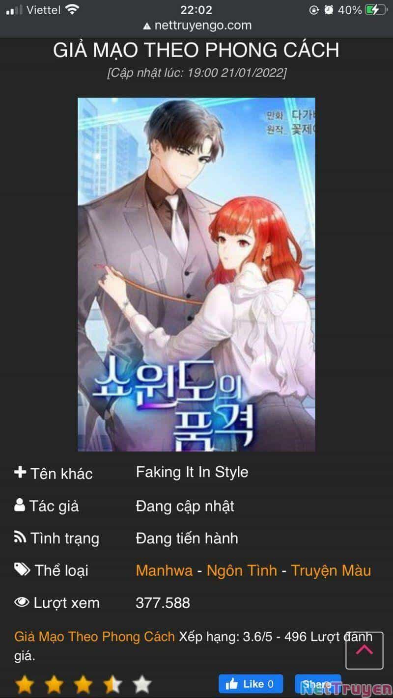 Giả Mạo Theo Phong Cách - Chương 47 - ảnh 4