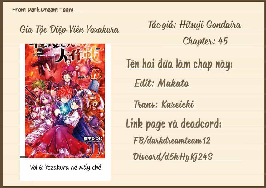 Gia Tộc Điệp Viên Yozakura - Chương 45 - ảnh 1