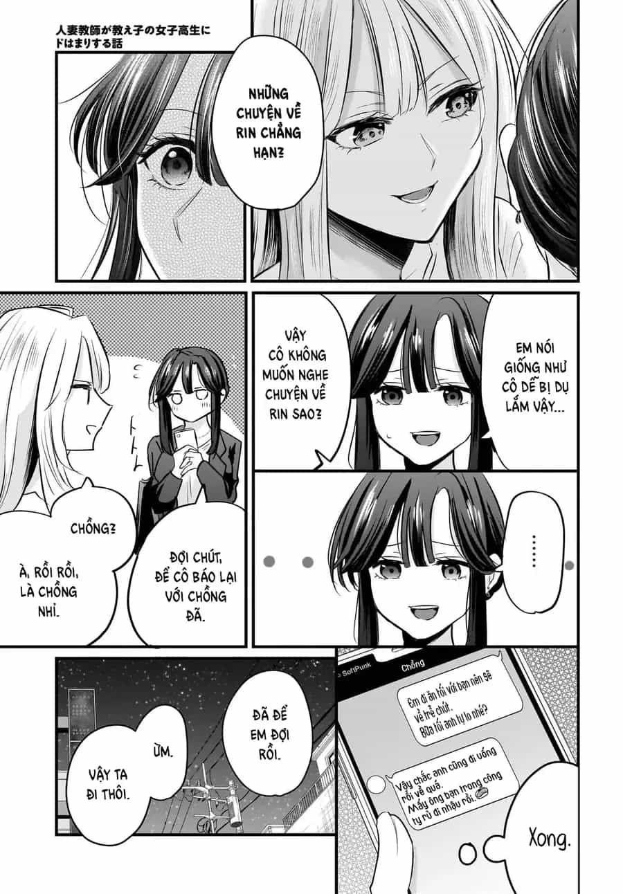 Hitodzuma Kyoushi Ga Oshiego No Joshi Koukousei Ni Do Hamari Suru Hanashi - Chương 3 - ảnh 5