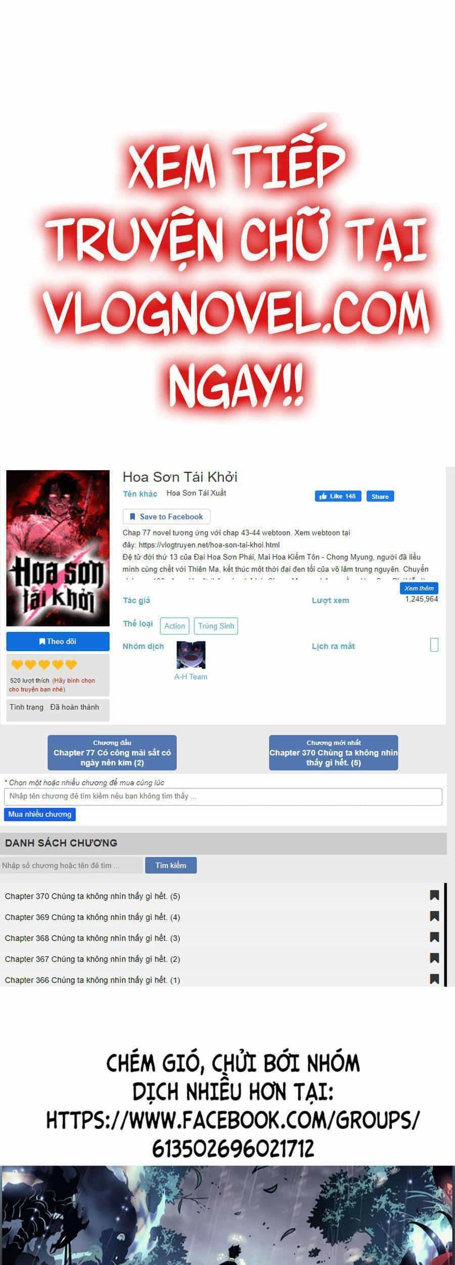 Hoa Sơn Tái Khởi - Chương 60 - ảnh 1