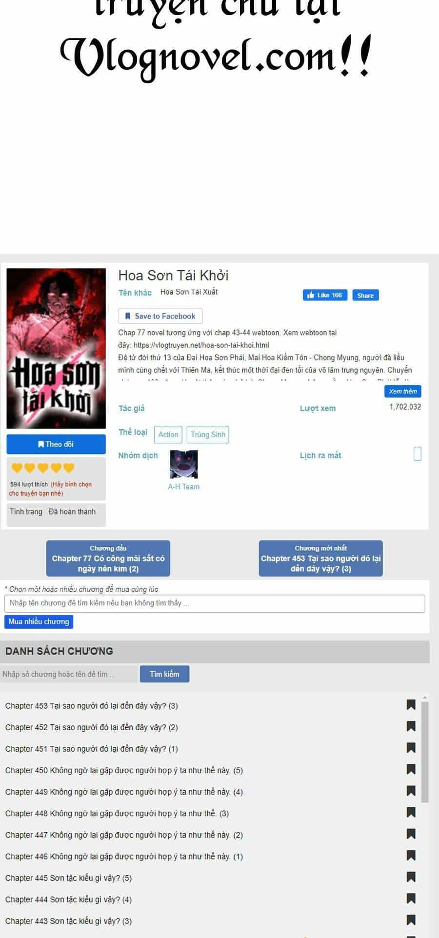 Hoa Sơn Tái Khởi - Chương 62 - ảnh 211