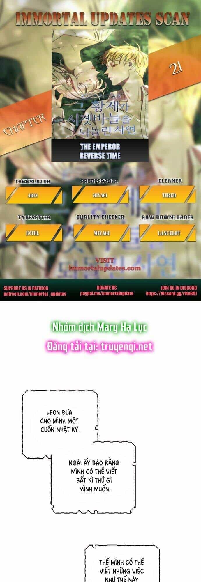 Hoàng Đế Đảo Ngược Thời Gian - Chương 21 - ảnh 1