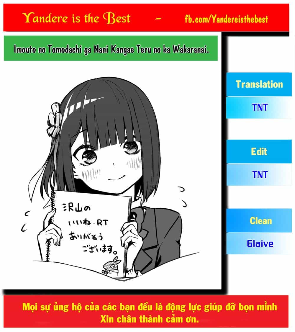 Imouto No Tomodachi Ga Nani Kangae Teru No Ka Wakaranai - Chương 3 - ảnh 1