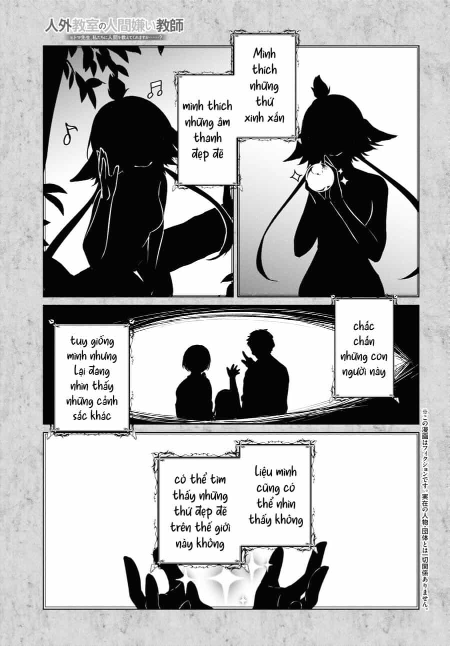 Jingai Kyoushitsu No Ningen-Girai Kyoushi: Hitoma-Sensei, Watashi-Tachi Ni Ningen O Oshiete Kuremasen Ka? - Chương 9 - ảnh 2