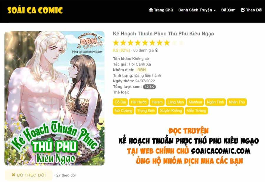 Kế Hoạch Thuần Phục Thú Phu Kiêu Ngạo - Chương 18 - ảnh 1