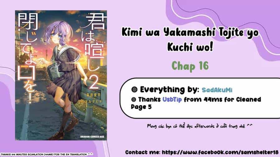 Kimi Wa Yakamashi Tojite Yo Kuchi Wo! - Chương 16 - ảnh 1