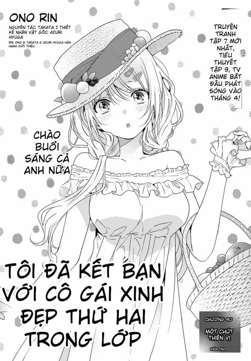 Làm Bạn Với Cô Gái Đáng Yêu Thứ Hai Lớp - Chương 40.1 - ảnh 1