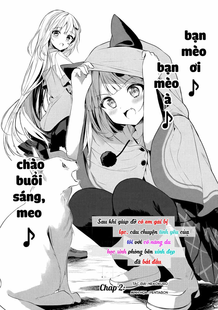 Maigo Ni Natteita Youjo Wo Tasuketara, Otonari Ni Sumu Bishoujo Ryuugakusei Ga Ie Ni Asobi Ni Kuru You Ni Natta Ken Nitsuite - Chương 2 - ảnh 1
