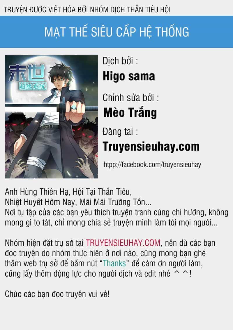Mạt Thế Siêu Cấp Hệ Thống - Chương 20 - ảnh 1