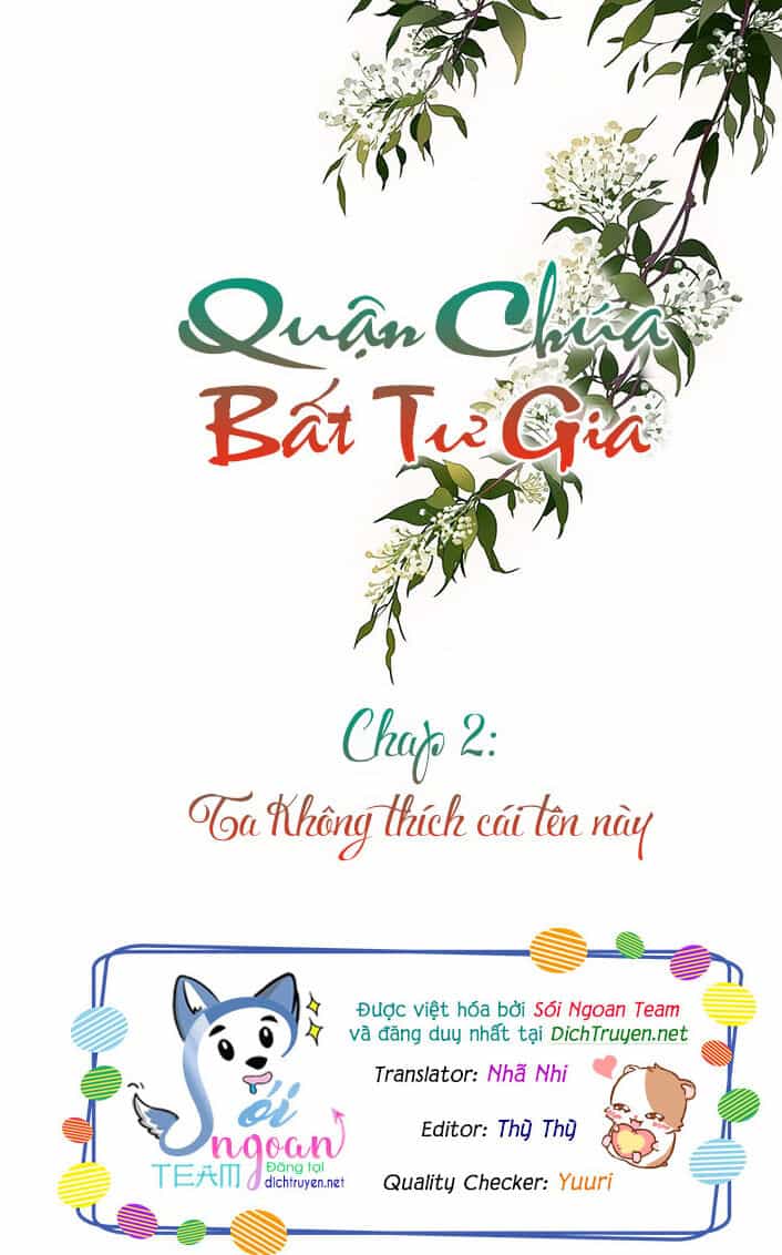 Quận Chúa Bất Tư Gia - Chương 2 - ảnh 1