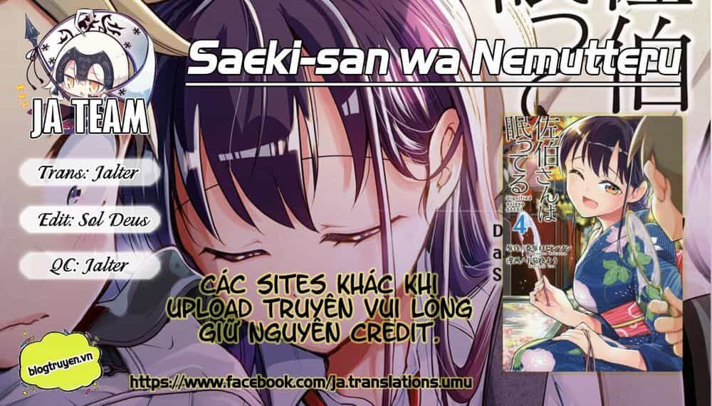Saeki-San Wa Nemutteru - Chương 13 - ảnh 1
