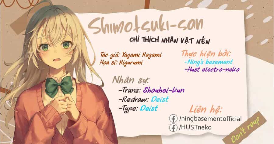 Shimotsuki-San Chỉ Thích Nhân Vật Nền - Chương 12 - ảnh 18