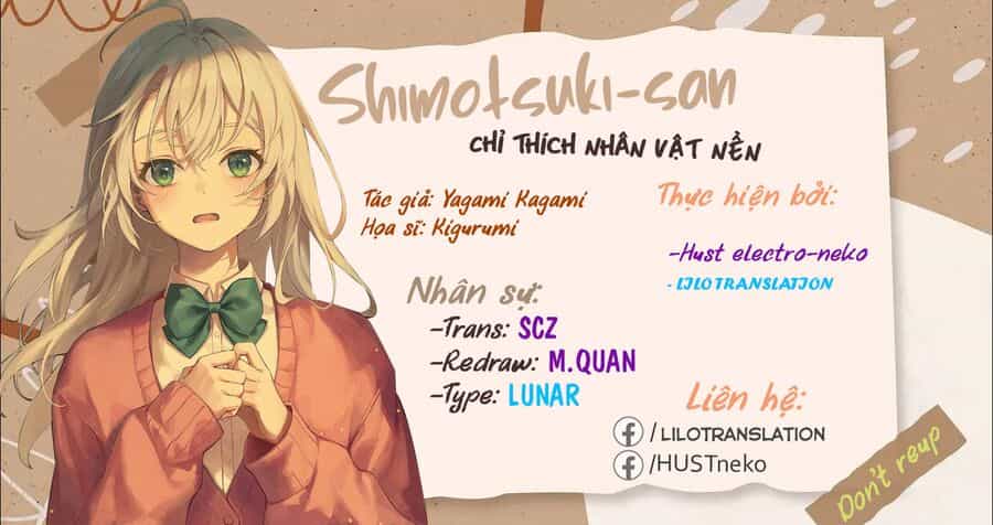 Shimotsuki-San Chỉ Thích Nhân Vật Nền - Chương 17.2 - ảnh 4