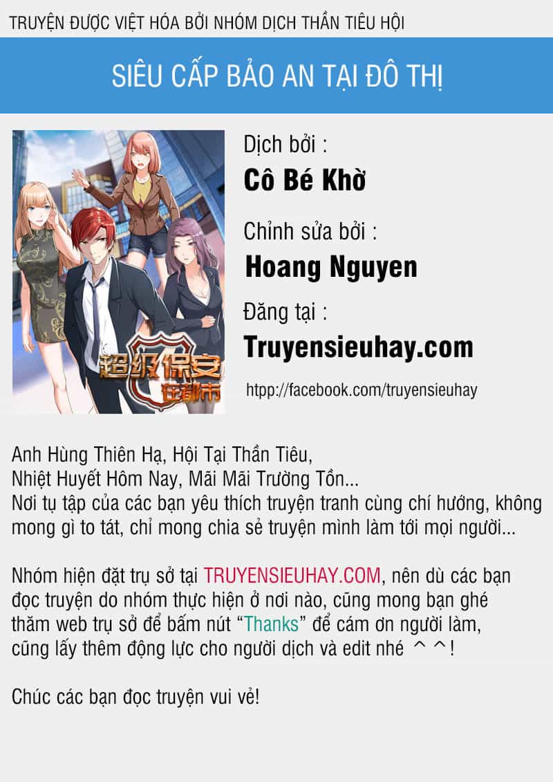 Siêu Cấp Bảo An Tại Đô Thị - Chương 2 - ảnh 1