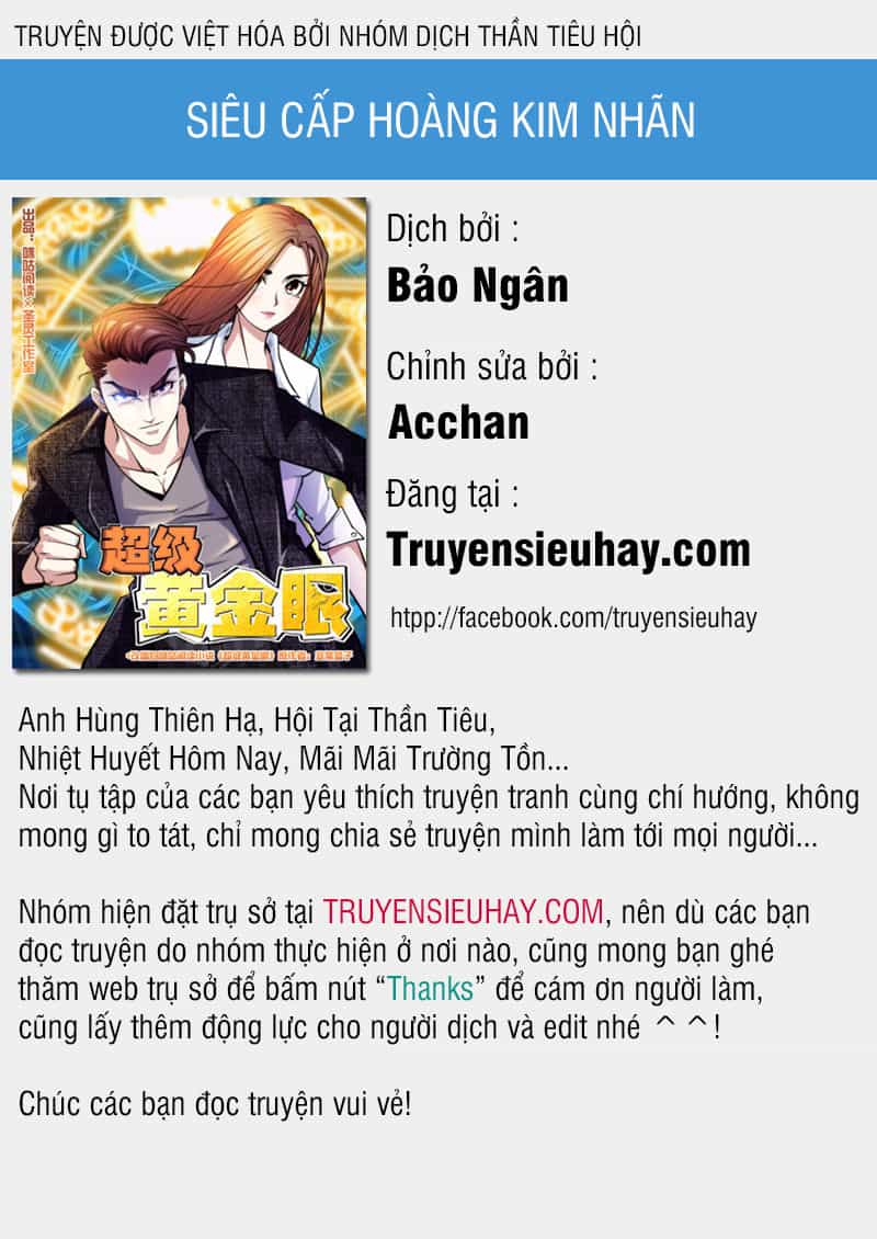 Siêu Cấp Hoàng Kim Nhãn - Chương 3 - ảnh 1