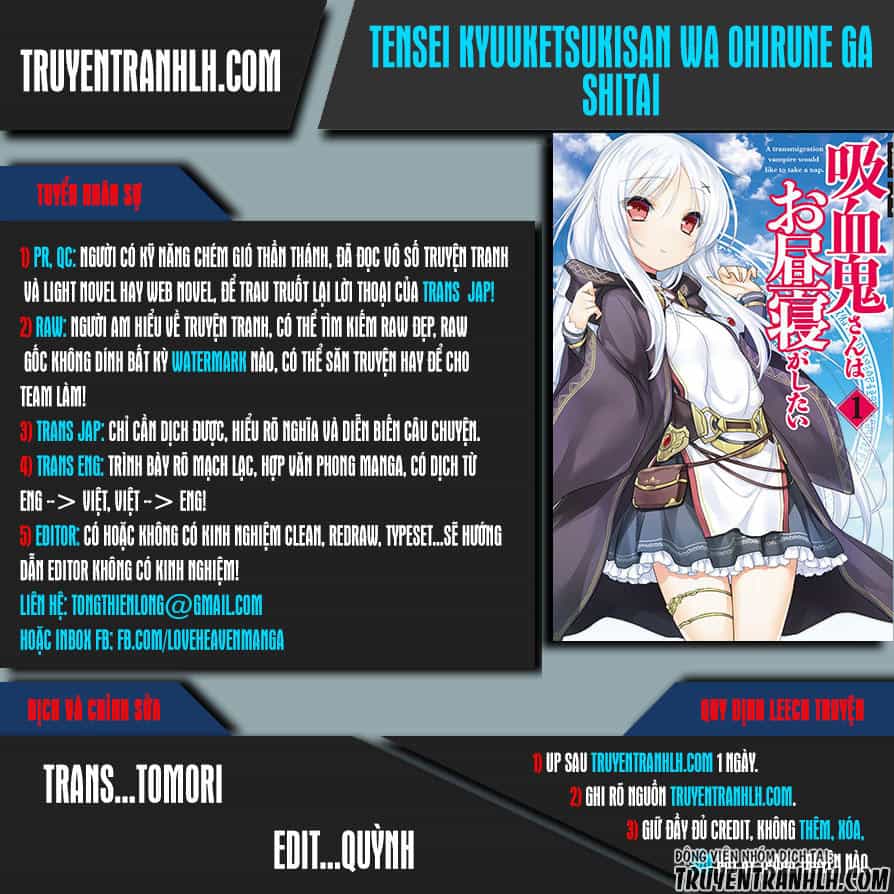 Tensei Kyuuketsukisan Wa Ohirune Ga Shitai - Chương 2 - ảnh 1
