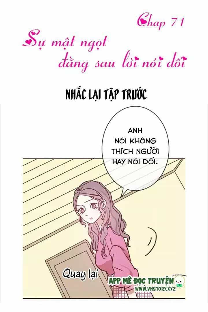 Tình Yêu Không Nói Dối - Chương 71 - ảnh 1