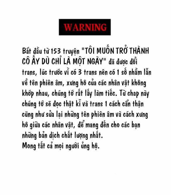 Tôi Muốn Trở Thành Cô Ấy Chỉ Một Ngày - Chương 153.1 - ảnh 1