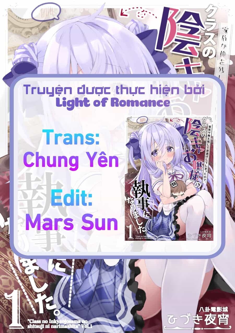 Tôi Trở Thành Quản Gia Của Cô Nàng Ủ Rũ Cùng Lớp - Chương 8 - ảnh 1