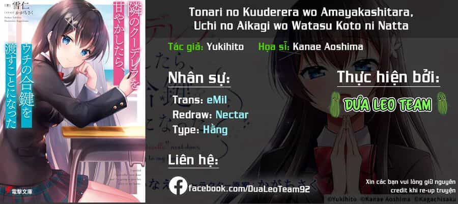 Tonari No Kuderella O Amayakashitara, Uchi No Aikagi O Watasu Koto Ni Natta - Chương 2 - ảnh 2