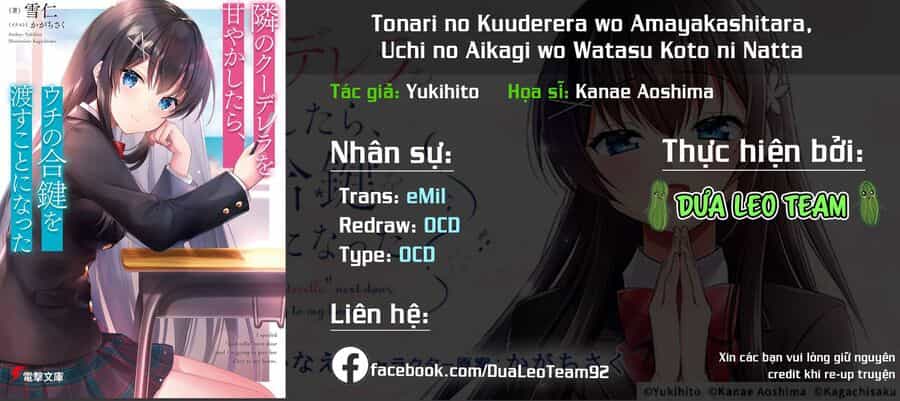 Tonari No Kuuderera O Amayakashitara, Uchi No Aikagi O Watasu Koto Ni Natta - Chuong 3 - ảnh 1