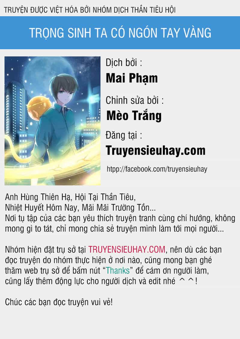 Trọng Sinh Ta Có Ngón Tay Vàng - Chương 1 - ảnh 1