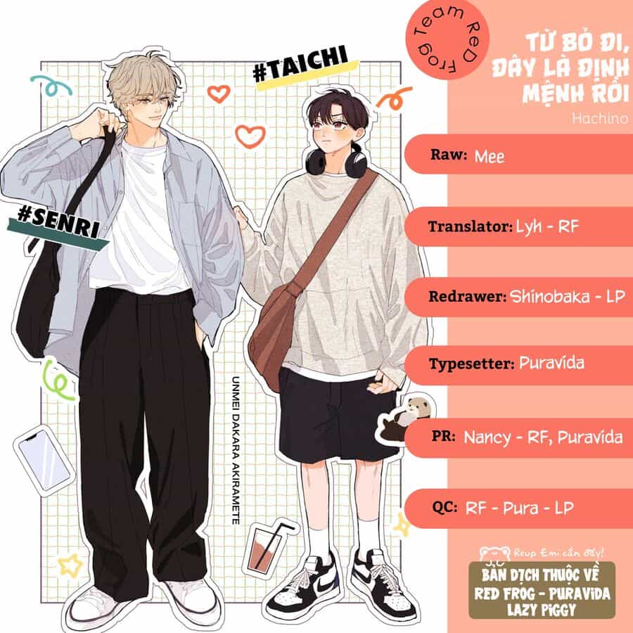 Từ Bỏ Đi Đây Là Định Mệnh Rồi - Chương 6 - ảnh 2