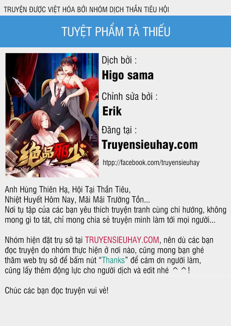 Tuyệt Phẩm Tà Thiếu - Chương 2 - ảnh 1