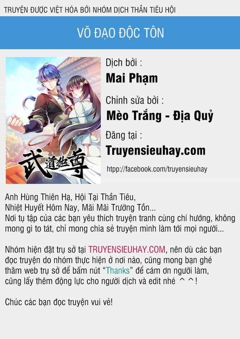 Võ Đạo Độc Tôn - Chương 11 - ảnh 1