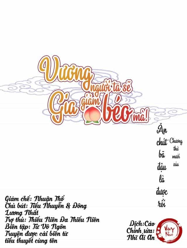 Vương Gia Người Ta Sẽ Giảm Béo Mà!!! - Chương 16 - ảnh 1