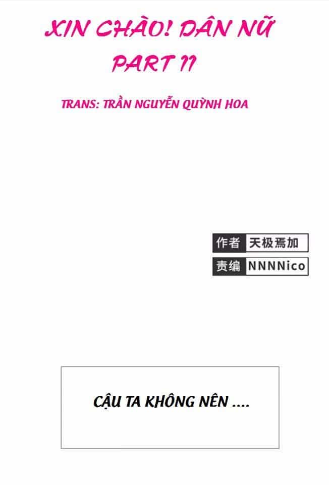 Xin Chào! Dân Nữ - Chương 11 - ảnh 1