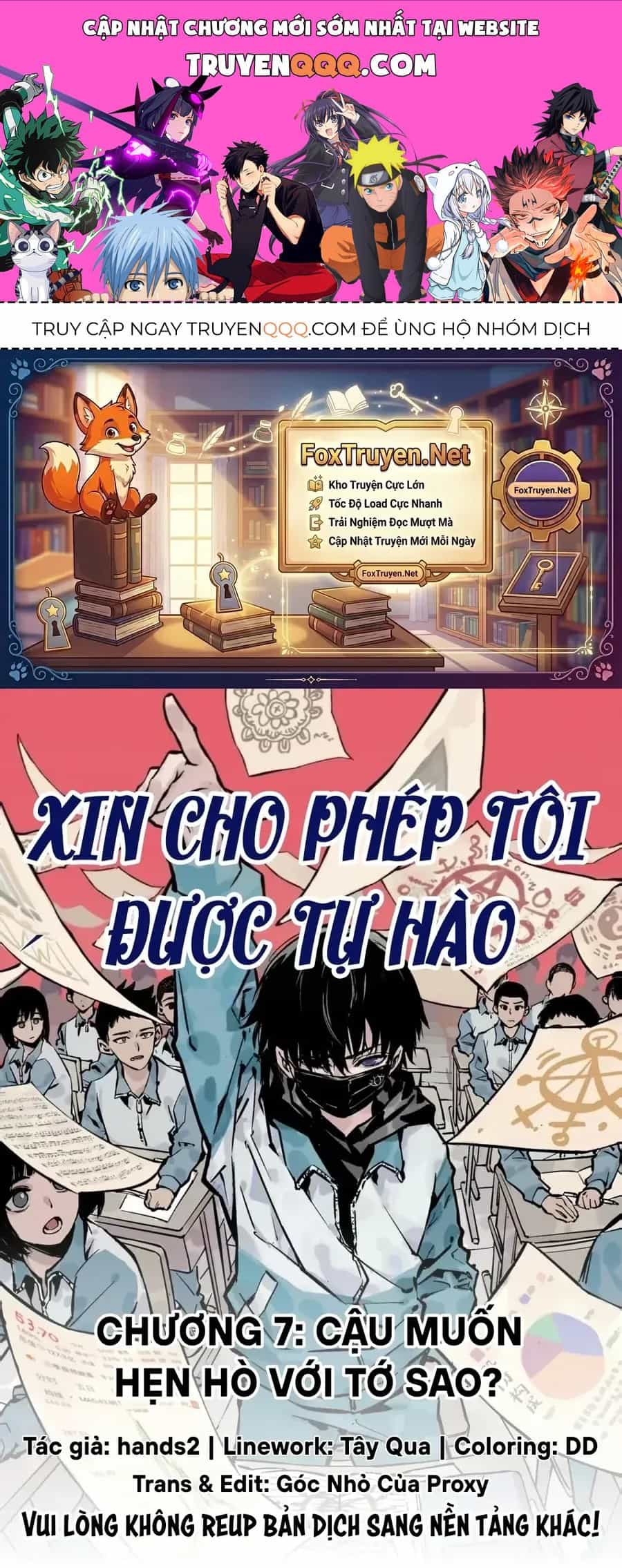 Xin Cho Phép Tôi Được Tự Hào - Chương 7 - ảnh 1