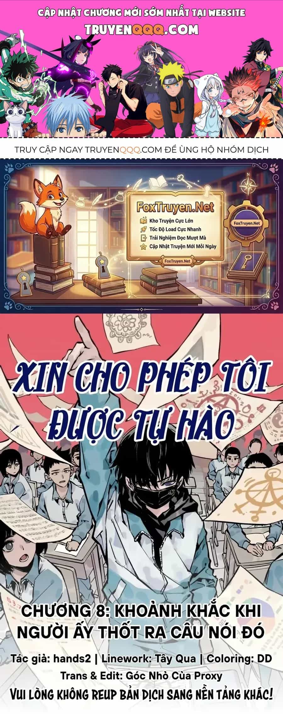 Xin Cho Phép Tôi Được Tự Hào - Chương 8 - ảnh 1