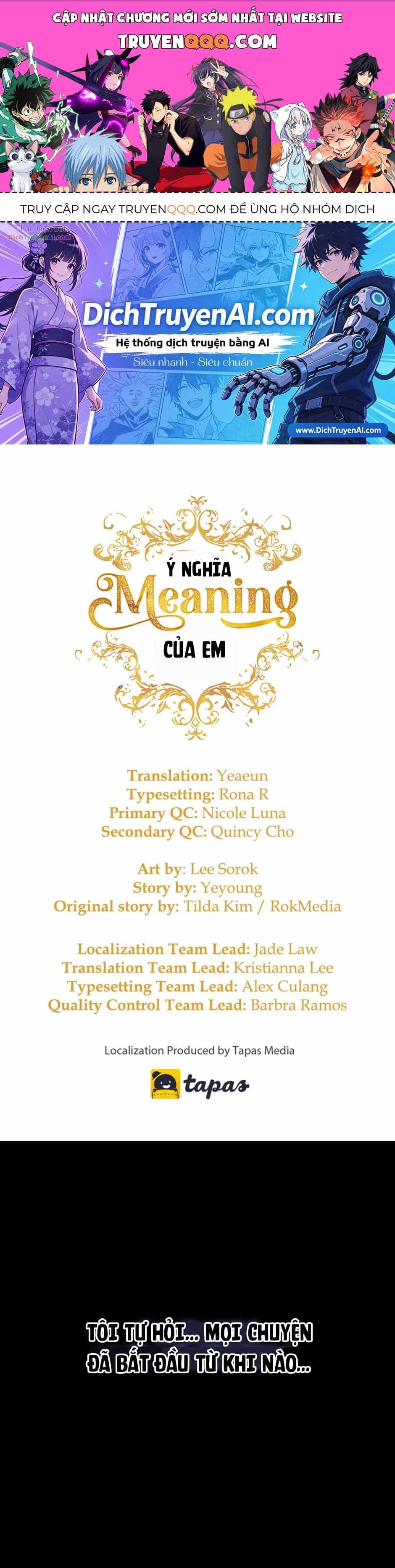 Ý Nghĩa Của Em - Chương 0 - ảnh 1