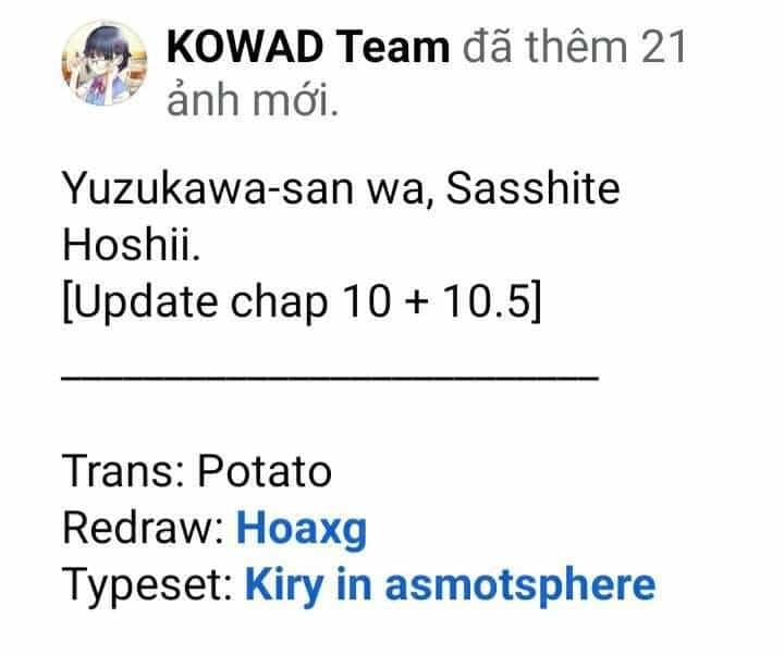 Yuzukawa-San Wa, Sasshite Hoshii - Chương 10 - ảnh 1