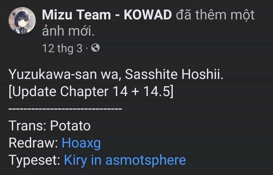 Yuzukawa-San Wa, Sasshite Hoshii - Chương 14 - ảnh 1